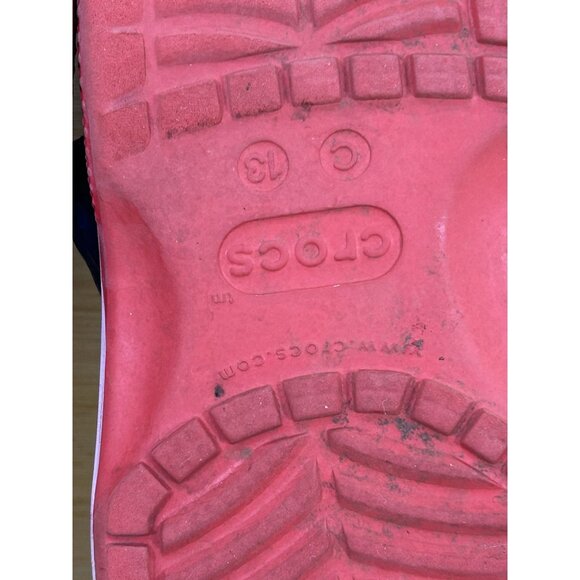 Crocs Classic American Flag Red White Blue Comfort Clogs Childrens Size 13 - Picture 8 of 8